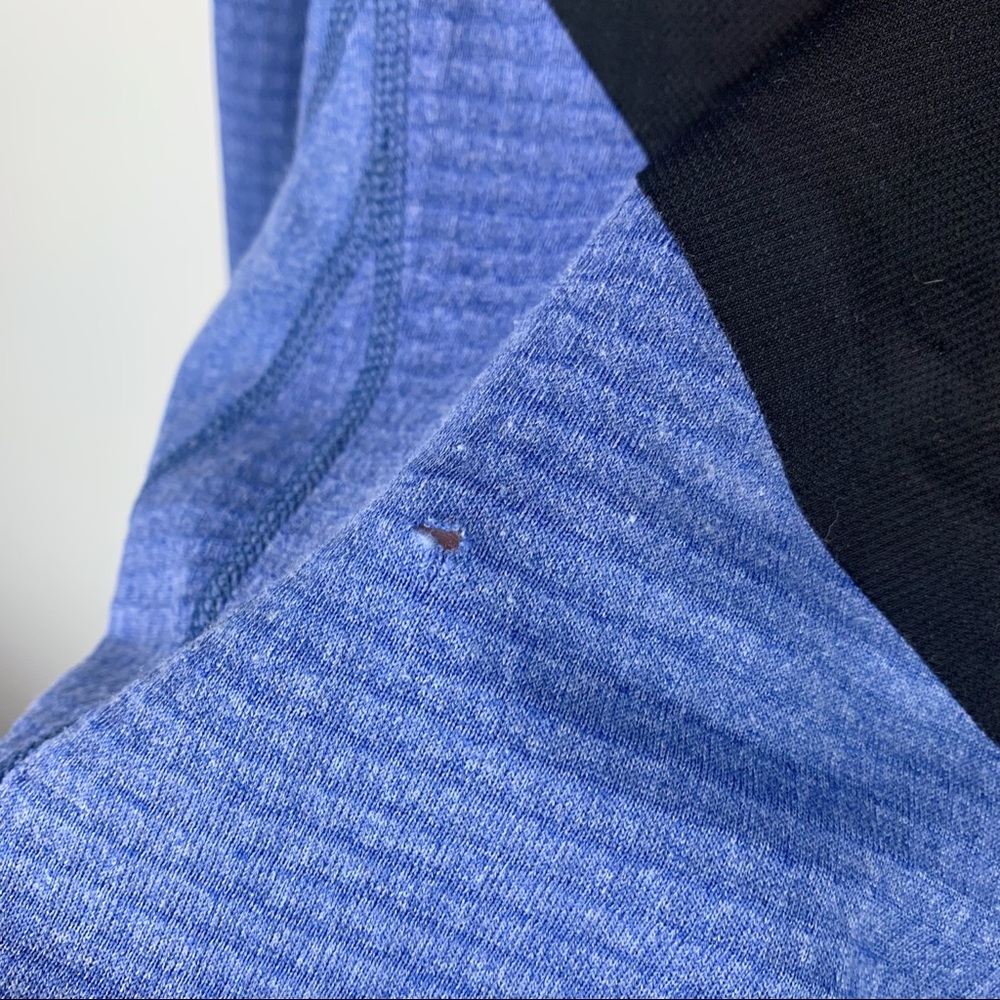 SOLD Patagonia Vintage 1/2 Zip Regulator Jacket Waffle Knit Large Womens Blue - Picture 9 of 10